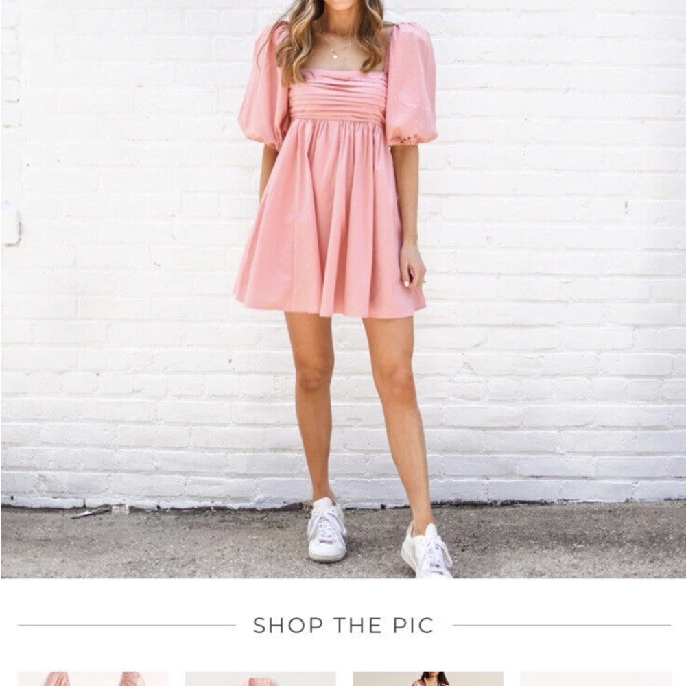 Abercrombie Emerson Puff Sleeve Mini Dress